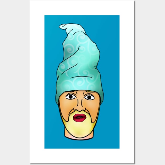 Wizard hat Lloyd Baxter face Wall Art by doublebeta